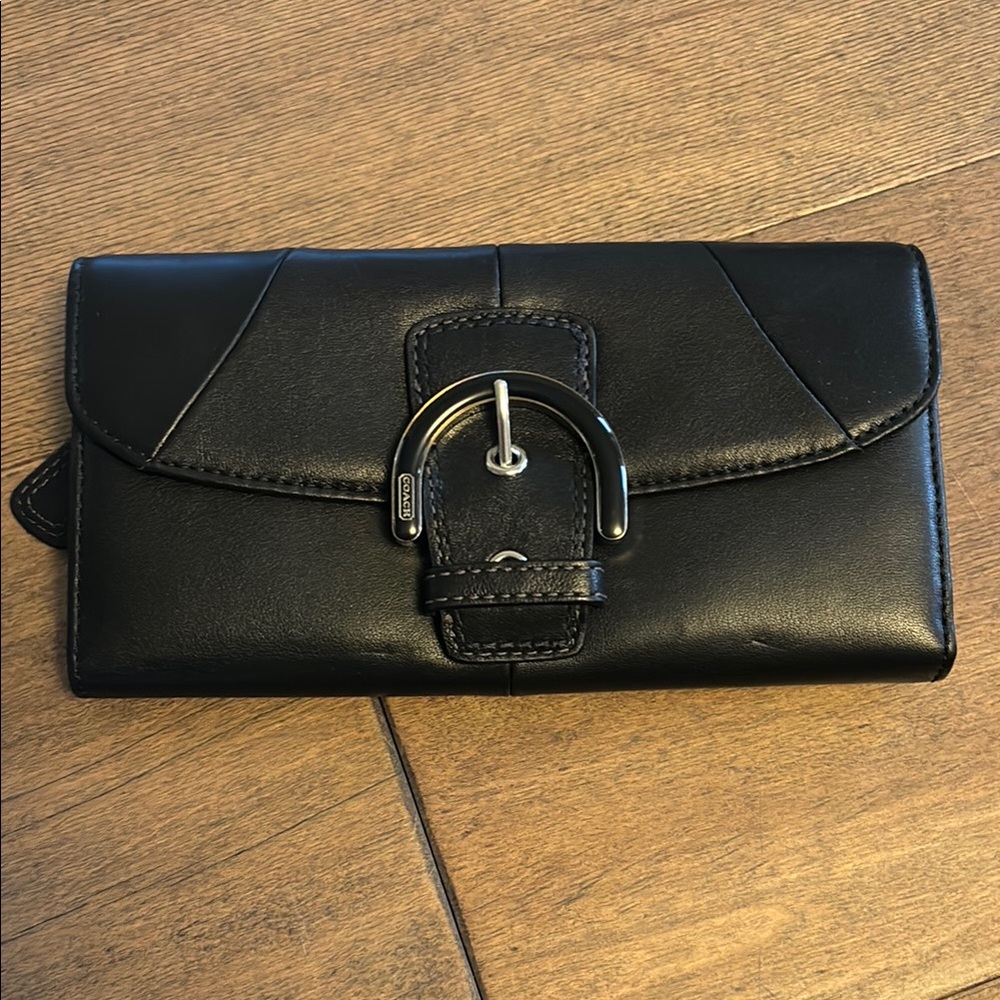 Coach Black Leather Wallet
